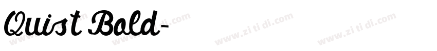Quist Bold字体转换